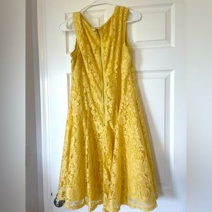 Yellow lace Danny and Nicole midi dress